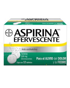 ASPIRINA 500 MG 12 TABLETAS EFERVESCENTES