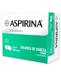 ASPIRINA 500 MG 100 TABLETAS