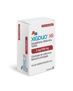 XIGDUO XR 5 MG/1000 MG 28 TABLETAS