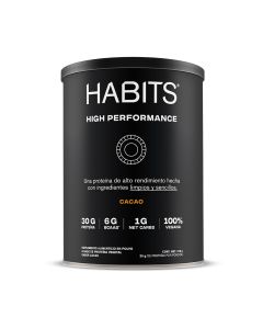  HABITS PROTEÍNA VEGANA SABOR CACAO HIGH PERFORMANCE 1078 GR 