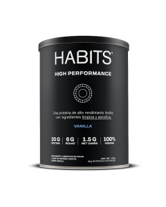  HABITS PROTEÍNA VEGANA SABOR VAINILLA HIGH PERFORMANCE 1078 GR 