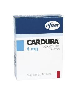CARDURA 4 MG 20 TABLETAS