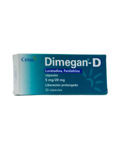 DIMEGAN D 5 MG/20 MG 20 CAPSULAS