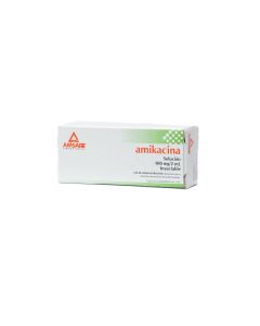 AMIKACINA 100 MG/2 ML 2 AMPOLLETAS 2 ML