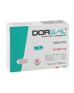 DORSAL 15 MG/200 MG 7 TABLETAS 