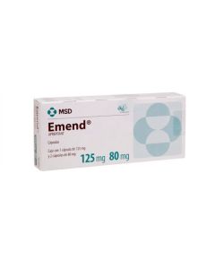 EMEND 125 MG/80 MG 3 CAPSULAS