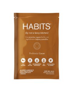  HABITS PROTEÍNA VEGANA  SABOR CACAO SOBRE INDIVIDUAL 30.8 GR 