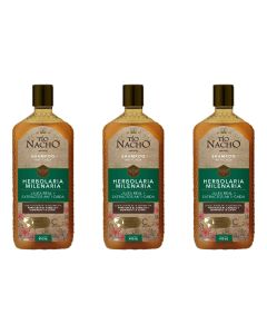 Kit 3 Tío Nacho Herbolaria Milenaria Shampoo 415ml