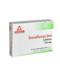 LEVOFLOXACINO 750 MG 7 TABLETAS 