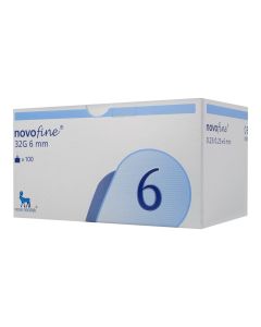 NOVOFINE 32 GR AGUJA 0.25X6 MM 100 PIEZAS 