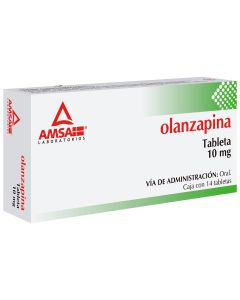 OLANZAPINA 10 MG 14 TABLETAS 