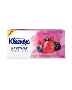 PAÑUELOS KLEENEX AROMA FRUTOS ROJOS 90 PIEZAS 21122