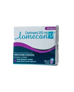 LOMECAN V 200 MG 3 OVULOS