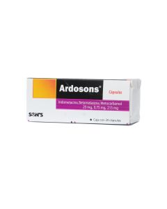 ARDOSONS 25 MG 20 CAPSULAS