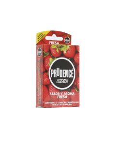 PRESERVATIVO PRUDCENCE SABOR FRESA 3 PZAS