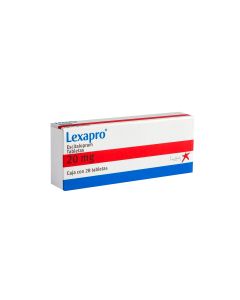 LEXAPRO 20 MG 28 TABLETAS