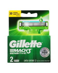 CARTUCHOS PARA AFEITAR GILLETTE MACH3 SENSITIVE