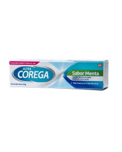 CREMA ADHESIVA PARA PRETESIS DENTALES COREGA MENTA 40 GR