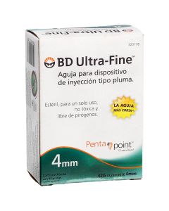 AGUJA DESECHABLE BD ULTRA-FINE 32X4MM 10 PZAS