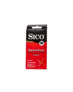 PRESERVATIVO SICO SENSITIVE FEEL 3 PZAS