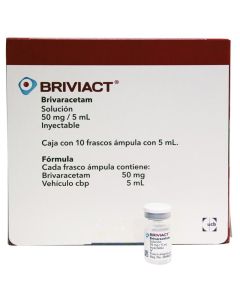 BRIVIACT 50 MG/5 ML SOLUCION INYECTABLE 10 ML