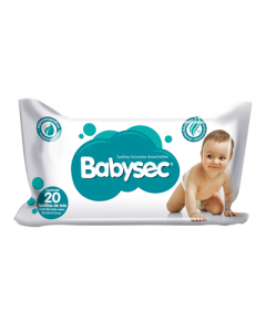 TOALLITAS HUMEDAS PARA BEBE BABYSEC 20 PZAS