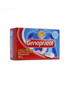 GENOPRAZOL 20 MG 14 CAPSULAS