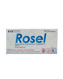 ROSEL 50 MG/3 MG/300 MG 24 CAPSULAS