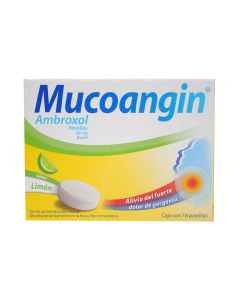 MUCOANGIN LIMON 20 MG 18 PASTILLAS