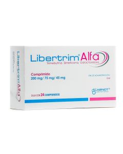 LIBERTRIM ALFA 200MG/75 MG/45 MG 24 CAPSULAS