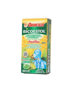 BRONCOLIN BICOESTOL LIMON 16 PASTILLAS