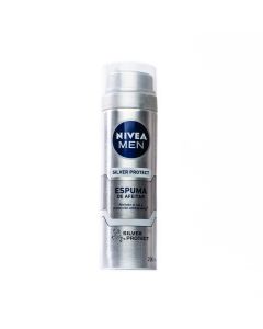 ESPUMA PARA RASURAR NIVEA MEN SILVER PROTECT 200 ML