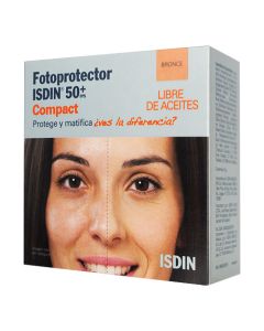 FOTOPROTECTOR ISDIN 50+ SBF COMPACTO BRONCE
