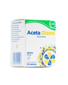 ACETADIAZOL 250 MG 30 TABLETAS