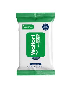 TOALLITAS HUMEDAS ANTIBACTERIAL WALFOR 12 PZS