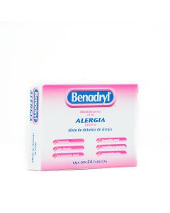 BENADRYL 25 MG 24 TABLETAS