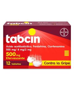 TABCIN 500 MG 12 TABLETAS EFERVESCENTES