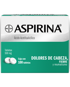 ASPIRINA 500 MG 100 TABLETAS