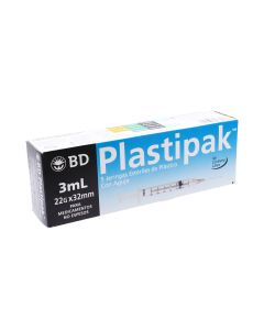 JERINGA DESECHABLE BD PLASTIK  3 ML 22GX32 MM