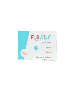 FOLIVITAL 4 MG 90 TABLETAS