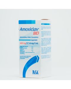 AMOXICLAV BID 400 MG/57 MG/5 ML SUSPENSION 70 ML