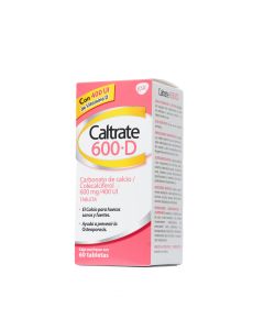 CALTRATE 600+D 60 TABLETAS