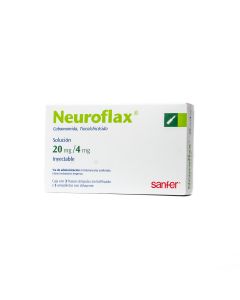 NEUROFLAX 20 MG/4 MG 3 AMPOLLETAS