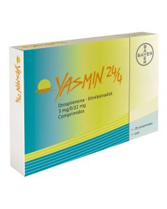 YASMIN 24/4 3 MG/0.02 MG 28 COMPRIMIDOS