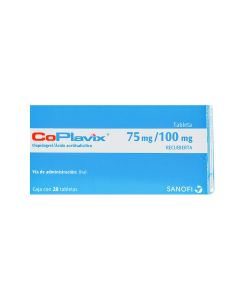 COPLAVIX 75 MG/100 MG 28 TABLETAS