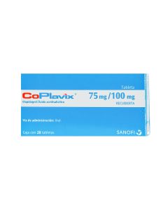 COPLAVIX 75 MG/100 MG 28 TABLETAS