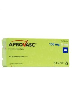 APROVASC 150 MG/5 MG 28 TABLETAS