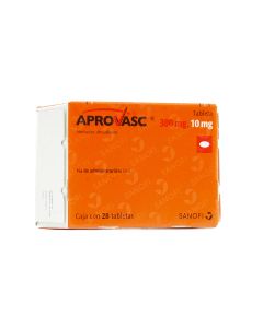 APROVASC 300 MG/10 MG 28 TABLETAS