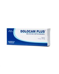 DOLOCAM PLUS 7.5 MG/125 MG 20 CAPSULAS