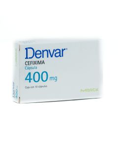 DENVAR 400 MG 10 CAPSULAS